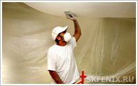 Окраска потолка и предотвращение трещин на нем